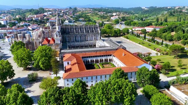 The Monastery of Batalha, a Dominican convent in the municipality of Batalha, Portugal. UNESCO's World Heritage Site