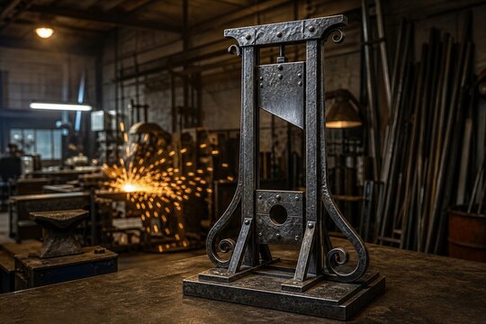 Guillotine Model in Industrial Workshop