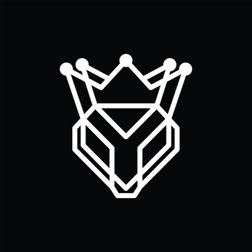King Cobra Line Art Logo &ndash; Simple Modern Minimalist Snake Illustration Creative Design Template 