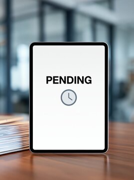 Pending word on digital device display