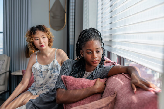 Two Friends Sharing a Quiet Moment After a Difficult Conversation
