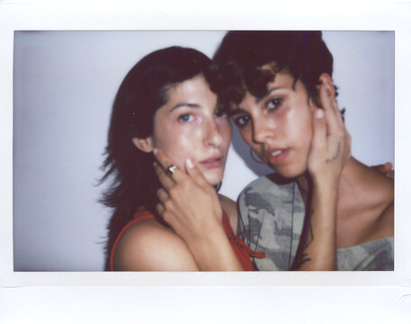 Ugc polaroid of sweet couple