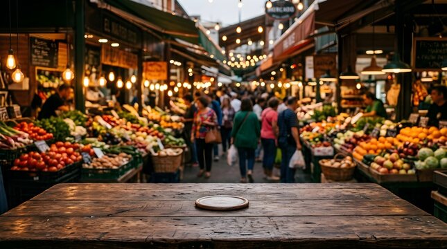 A vibrant and lively market street in istanbul turkey showcases colorful displays of fresh local produce with many people enjoying their shopping