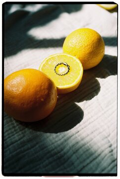 A Still Life With Oranges and golden ring