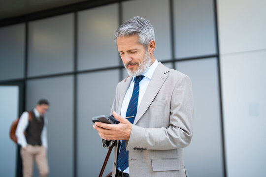 Checking Smartphone After Commute