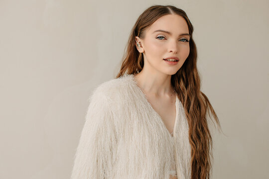 Fashion portrait of seamless model 