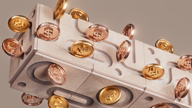 Modular Financial Infrastructure Cube with Floating Coins