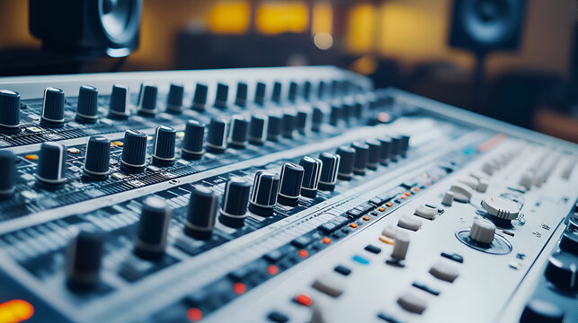 audio mixing console