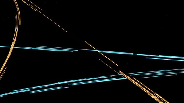 Neon light trails motion dynamic abstract background