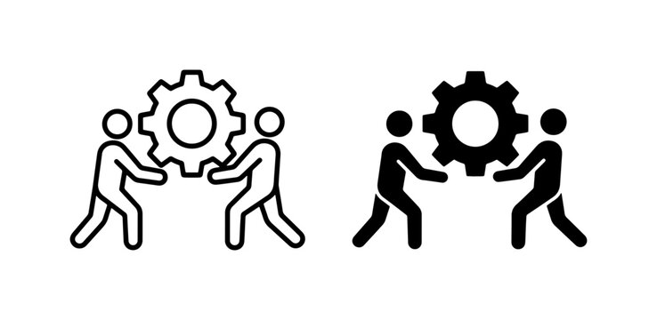 Teamwork Collaboration, Partnership, Synergy, Business Process, Teamwork Icons