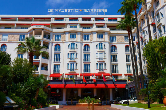 Le Majestic Barri&egrave;re hotel, Cannes, French Riviera.