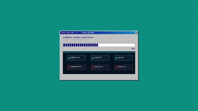 Digital progress bar interface displaying a modern software installation or file loading process with multiple task status indicators on a desktop