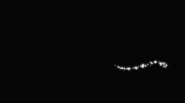 White glitter heart shape animation, sparkling star shine, glowing doodle love lines, floating hearts motion graphics, wedding party romantic overlay, black screen, 4k, 4k hd, seamless