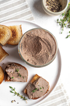 Homemade smooth liver pate