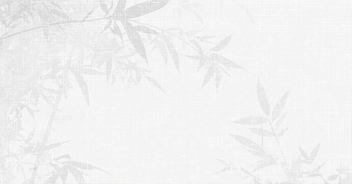 canvas background featuring a faded, bamboo leaf and stalk pattern.