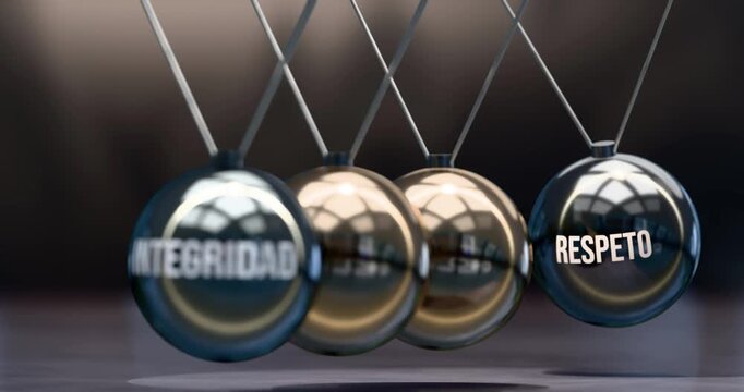 Integridad y respeto - met&aacute;fora de causa y efecto: la fuerza de la integridad se transmite al respeto. La integridad se gana el respeto de los dem&aacute;s.
