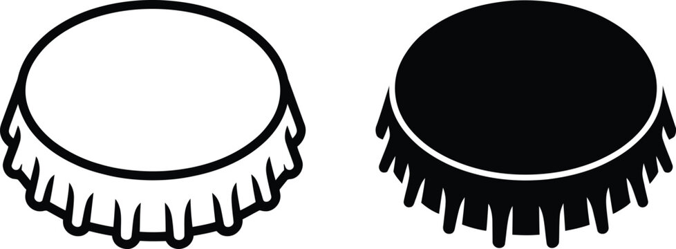Bottle cap vector illustration with vector illustration