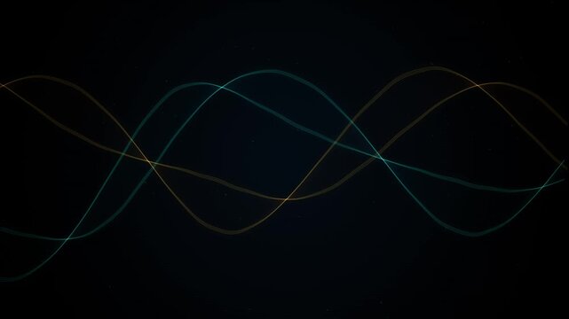Animated Sine Waves Looping, Vibrant Color Gradients Shifting, Dynamic Abstract Motion Graphics for Technology