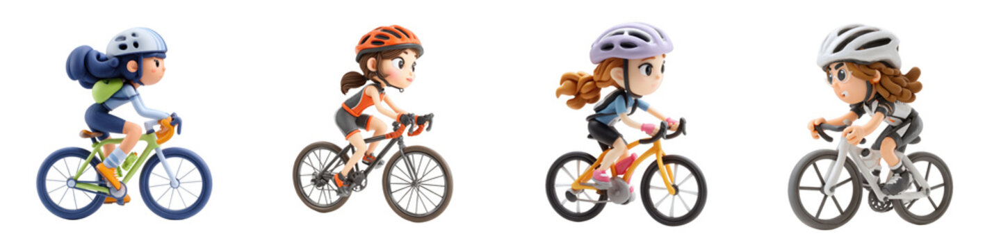 PNG bicycle no bg sample mockup 3d character concept using for decoration.