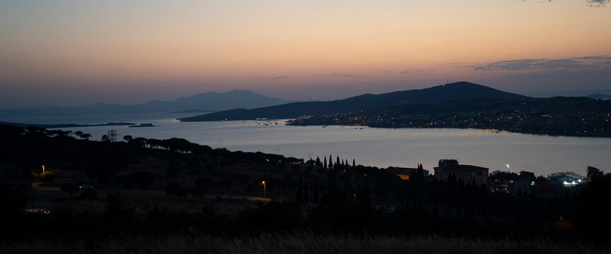 Evening Coastal Landscape of Ayvalik and Cunda Island
