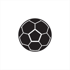 Naklejka premium Classic black and white soccer ball design isolated image