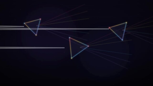 Dark Background Color Refraction Effect 4K Loop