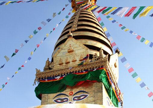 Swayambhunath Stupa em Kathmandu, Nepal