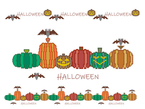 ハロウィン■パンプキンのイラストセット