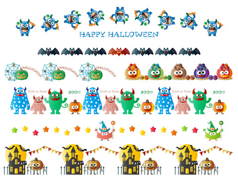 ハロウィン■ハロウィン素材ラインセット