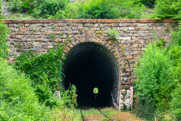 Fototapeta premium Photograph of the railway tunnel