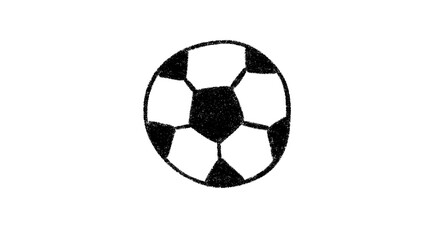 Naklejka premium Hand Drawn Soccer Ball Football Sport Vector Doodle Clipart Transparent PNG