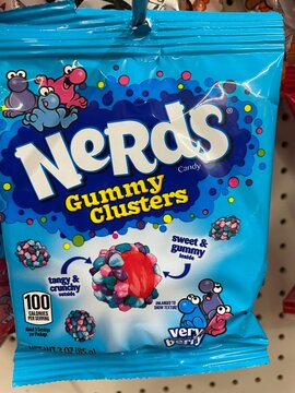 Dollar Tree retail bag candy nerds gummy clusters