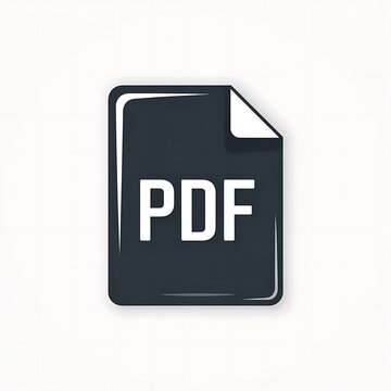 Black pdf file document icon