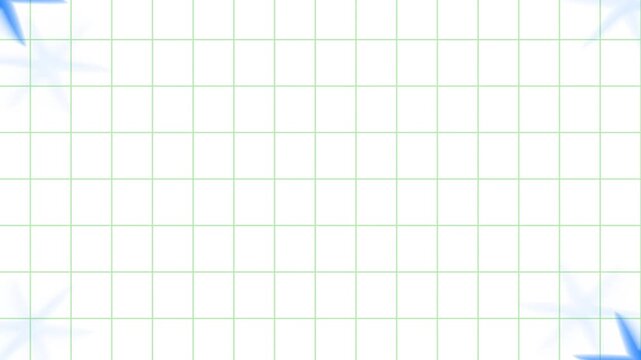 Black grid lines on white paper motion background. Doodle tile on grunge animated background. Pattern, graph, page, sheet.