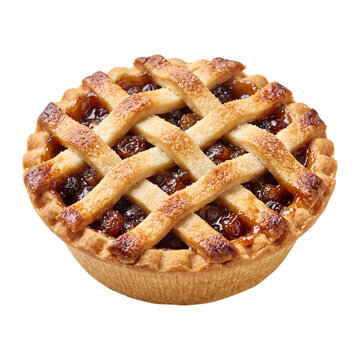 Mince pie isolated on transparent background