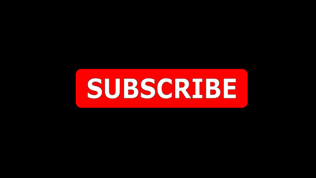 Subscribe Button on black background 