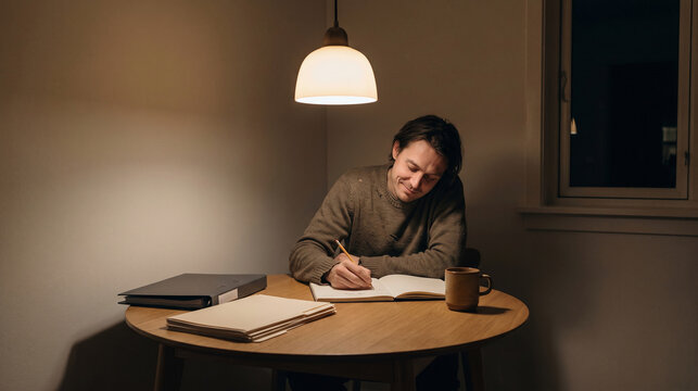 After-Work Sketching at Home: A Late-Night Apartment Table Ritual