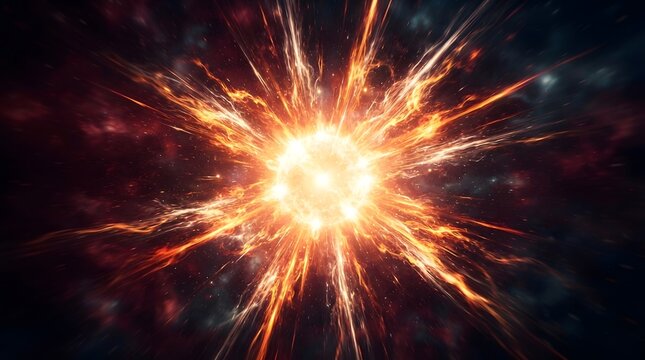 Dramatic supernova explosion with fiery energy and cosmic dust in dark space