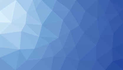Obraz premium Low poly geometric background in blue gradient style for professional digital presentation and website backdrop.