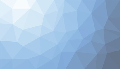 Fototapeta premium Light blue frozen ice style low poly geometric background for winter themes and clean minimalist aesthetics.