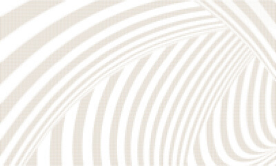 Naklejka premium Abstract Beige Halftone Pattern Background With Curved Lines And Minimal Modern Texture. eps10