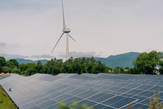 Hybrid renewable energy system combining solar panels and a wind turbine for clean electricity generation - Ireland - 31 August 2026.