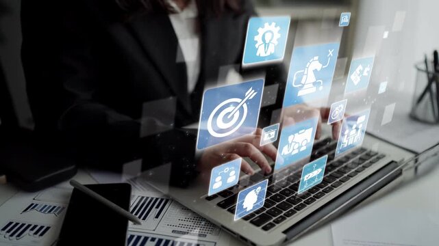 Business strategy defines goals and long-term direction. A clear business strategy supports decision-making, with business strategy driving growth and business strategy execution. Funnel
