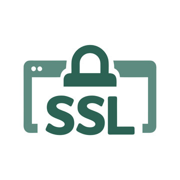 SSL Security Padlock Icon with Browser Window