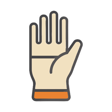 Gloved hand icon