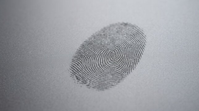Close-up Of A Fingerprint Pattern On Textured Surface