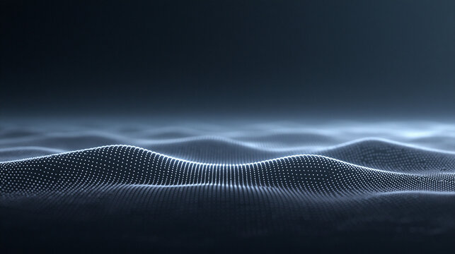 Futuristic Digital Particle Wave Background for Big Data Concept