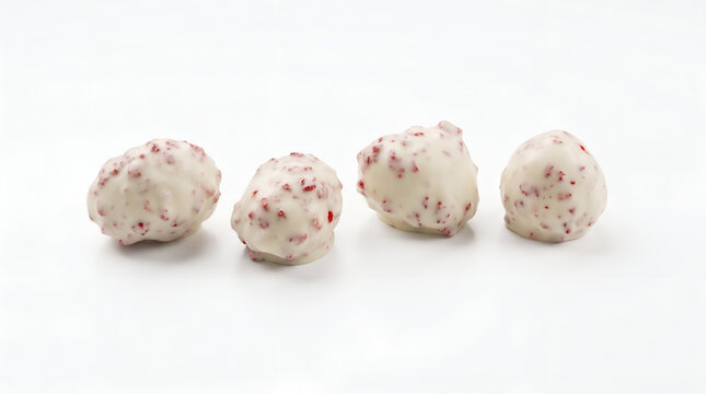 Strawberries set against a white studio background, dessert - morangos cravejados no fundo branco de est&uacute;dio, sobremesa