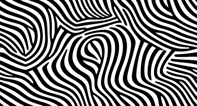 Zebra, pattern, stripes, black-and-white, animal-print, vector, graphic, seamless, background, texture, modern, trendy, aesthetic, artistic, minimalist, geometric, contrast