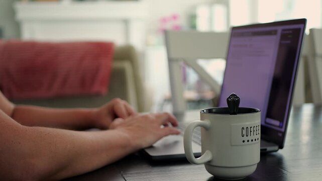 Adult college student uses artificial intelligence AI chat bot to write assignment breaking academic fair use policy cheating educational assignment